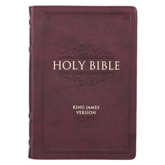 B KJV LARGE PRINT THINLINE BIBLE INDEXED BURGUNDY (RED LETTER EDITION)