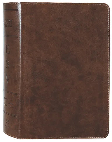 B ESV STUDY BIBLE PERSONAL SIZE BROWN TRUTONE (BLACK LETTER EDITION)