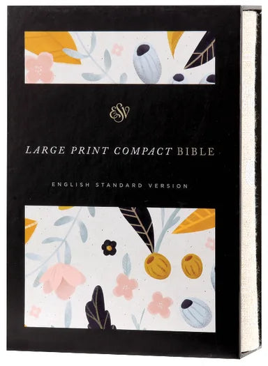 B ESV LARGE PRINT COMPACT BIBLE SPRING BLOOM (RED LETTER EDITION)