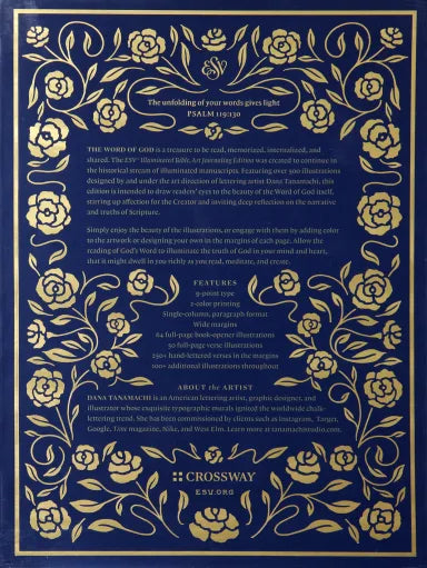 B ESV ILLUMINATED BIBLE ART JOURNALING EDITION BLUE WITH SLIPCASE (BLACK LETTER EDITION)