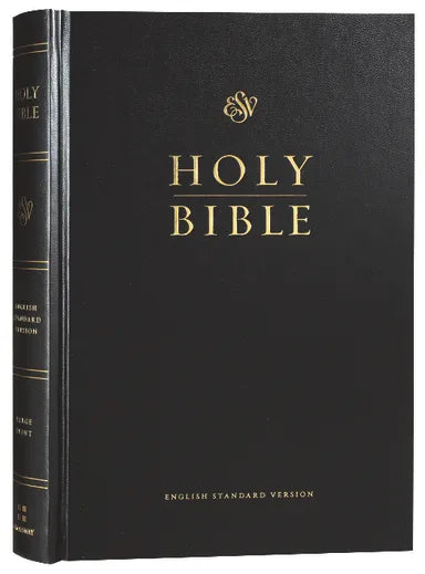 B ESV PEW AND WORSHIP BIBLE LARGE PRINT BLACK (BLACK LETTER EDITION)