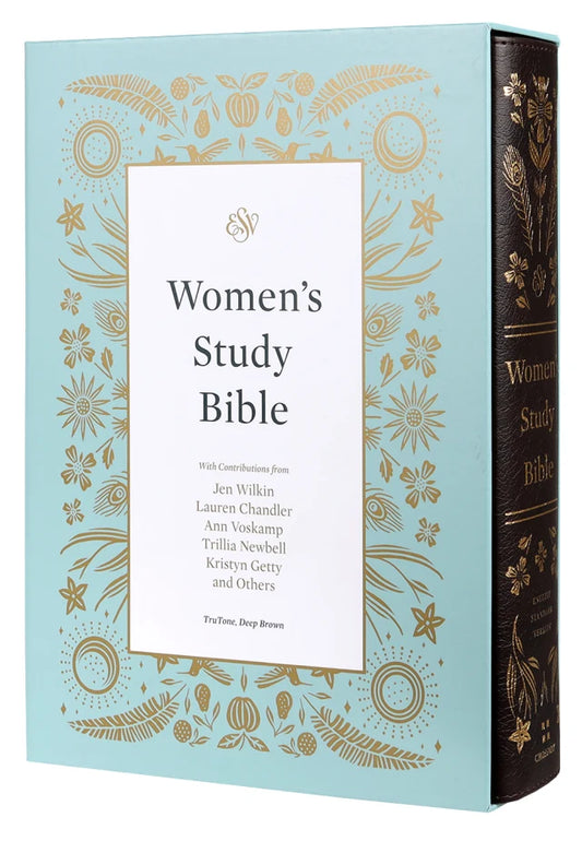 B ESV WOMEN'S STUDY BIBLE DEEP BROWN (BLACK LETTER EDITION)