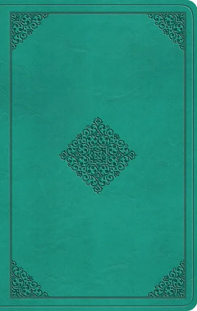 B ESV VALUE THINLINE BIBLE TRUTONE TEAL ORNAMENT DESIGN