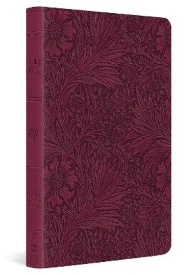 B ESV VALUE THINLINE BIBLE LARGE PRINT RASPBERRY FLORAL DESIGN (BLACK LETTER EDITION)