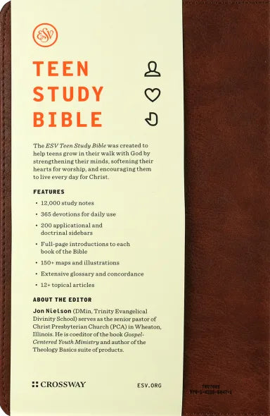 B ESV TEEN STUDY BIBLE BURNT SIENNA