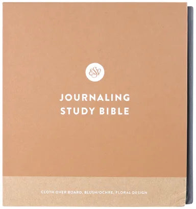 B ESV JOURNALING STUDY BIBLE BLUSH/OCHRE FLORAL DESIGN