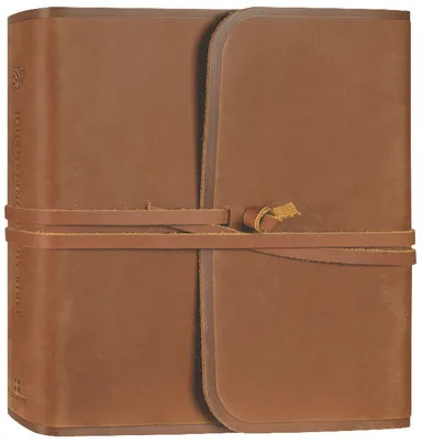 B ESV JOURNALING STUDY BIBLE BROWN FLAP WITH STRAP