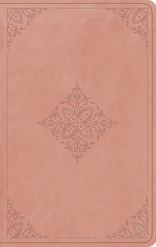 B ESV LARGE PRINT VALUE THINLINE BIBLE  BLUSH ROSE  FLEUR-DE-LIS DESIGN