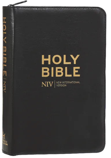 B NIV POCKET BIBLE BLACK BONDED LEATHER WITH ZIP