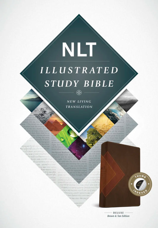 B NLT ILLUSTRATED STUDY BIBLE BROWN/TAN INDEXED (BLACK LETTER EDITION