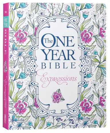 B NLT ONE YEAR BIBLE EXPRESSIONS FLORA (BLACK LETTER EDITION)