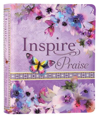 B NLT INSPIRE PRAISE BIBLE PURPLE GARDEN (BLACK LETTER EDITION
