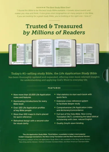 B NLT LIFE APPLICATION STUDY BIBLE 3RD EDITION (RED LETTER EDITION)