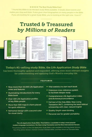 B NLT LIFE APPLICATION STUDY BIBLE 3RD EDITION LARGE PRINT (RED LETTER EDITION)