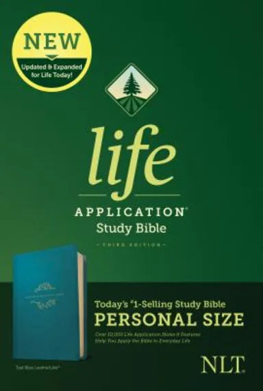 NLT LIFE APPLICATION STUDY BIBLE 3RD EDITION PERSONAL SIZE TEAL BLUE (BLACK LETTER EDITION)