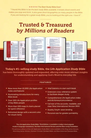 B NIV LIFE APPLICATION STUDY BIBLE 3RD EDITION PERSONAL SIZE (BLACK LETTER EDITION)