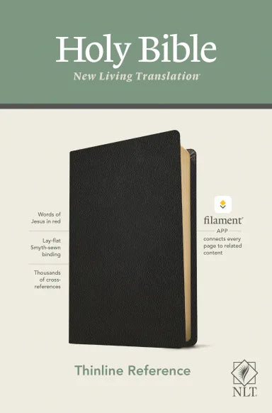 B NLT THINLINE REFERENCE BIBLE BLACK (FILAMENT ENABLED EDITION) RED LETTER
