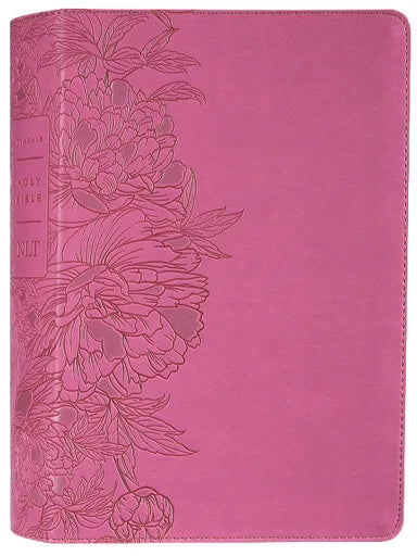 B NLT PERSONAL SIZE GIANT PRINT BIBLE FILAMENT ENABLED EDITION PEONY PINK (RED LETTER EDITION)