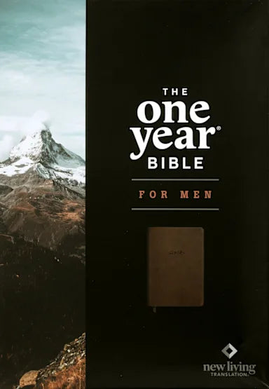 B NLT THE ONE YEAR BIBLE FOR MEN  RUSTIC BROWN MOUNTAIN