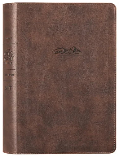 B NLT THE ONE YEAR BIBLE FOR MEN  RUSTIC BROWN MOUNTAIN