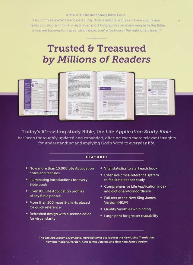 B NKJV LIFE APPLICATION STUDY BIBLE 3RD EDITION LARGE PRINT (RED LETTER EDITION)