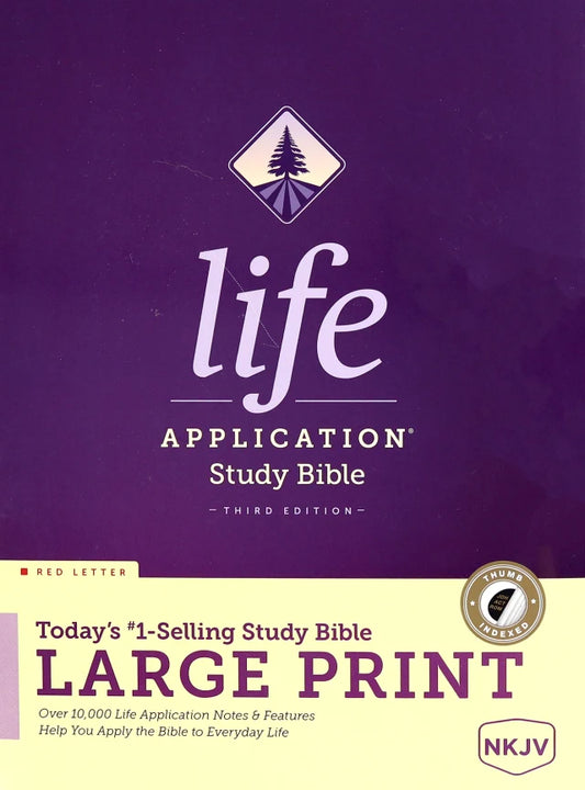 B NKJV LIFE APPLICATION STUDY BIBLE 3RD EDITION LARGE PRINT INDEXED (RED LETTER EDITION)