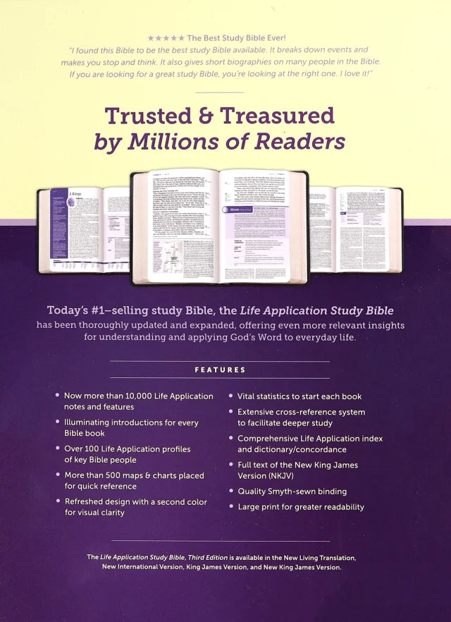 B NKJV LIFE APPLICATION STUDY BIBLE 3RD EDITION LARGE PRINT INDEXED (RED LETTER EDITION)