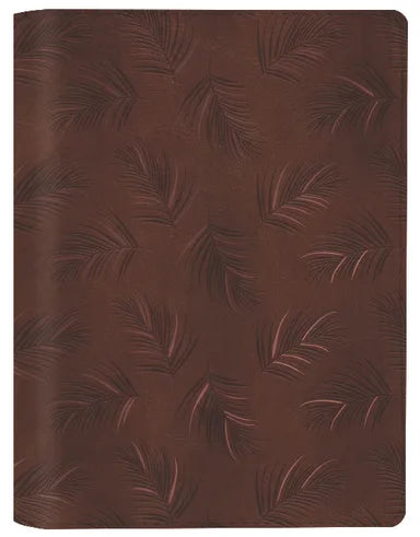 NLT WIDE MARGIN BIBLE FILAMENT ENABLED EDITION DARK BROWN PALM (RED LETTER EDITION)