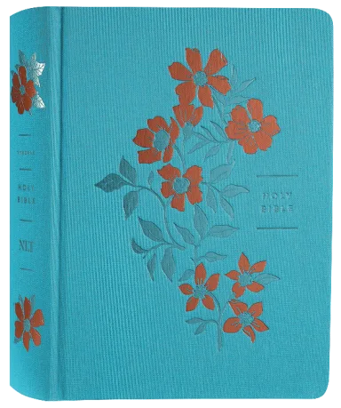 B NLT WIDE MARGIN BIBLE FILAMENT ENABLED EDITION OCEAN BLUE FLORAL (RED LETTER EDITION)