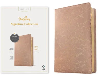 NLT SUPER GIANT PRINT BIBLE FILAMENT ENABLED EDITION BLUSH FLORAL DAYSPRING SIGNATURE COLLECTION (RED LETTER EDITION) (DAYSPRING SIGNATURE COLLECTION)
