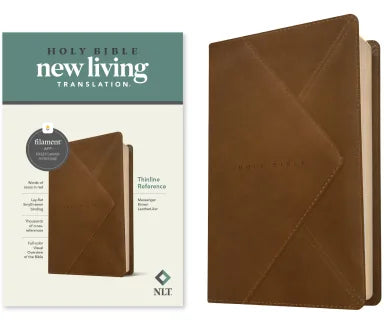 B NLT THINLINE REFERENCE BIBLE FILAMENT ENABLED EDITION MESSENGER BROWN (RED LETTER EDITION)