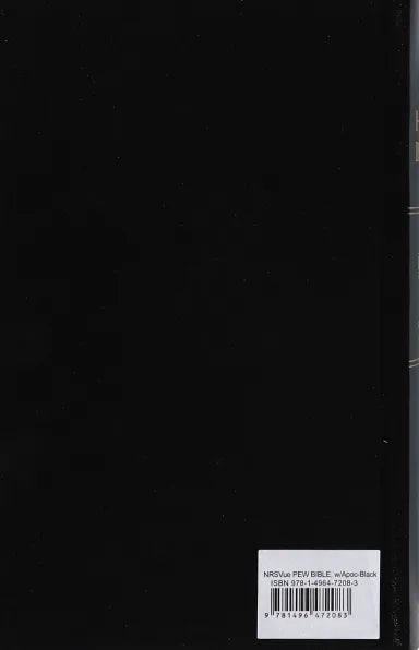 B NRSVUE PEW BIBLE WITH APOCRYPHA BLACK