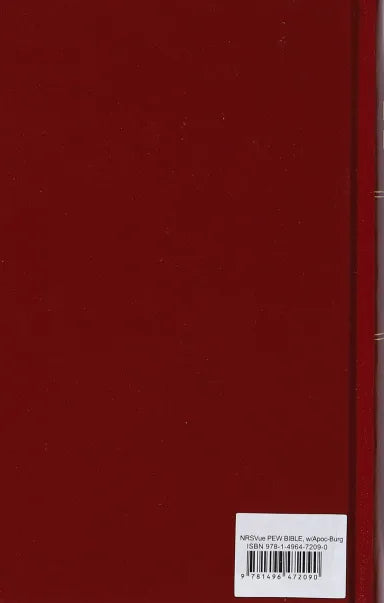 B NRSVUE PEW BIBLE WITH APOCRYPHA BURGUNDY