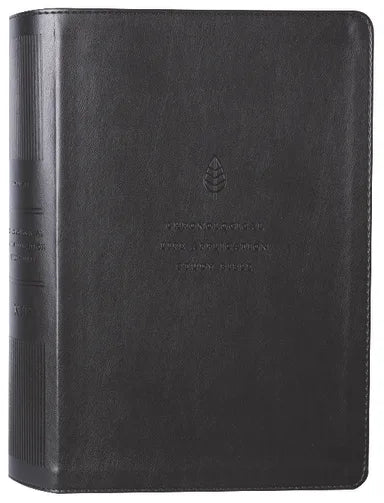 NLT CHRONOLOGICAL LIFE APPLICATION STUDY BIBLE 2ND EDITION EBONY LEAF