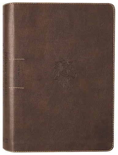 NLT COURAGE FOR LIFE STUDY BIBLE FOR MEN FILAMENT-ENABLED EDITION RUSTIC BROWN LION