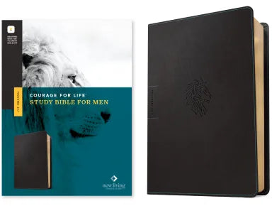 B NLT COURAGE FOR LIFE STUDY BIBLE FOR MEN FILAMENT-ENABLED EDITION ONYX LION