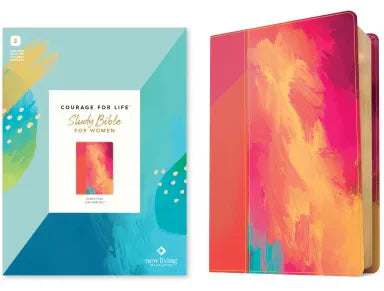 B NLT COURAGE FOR LIFE STUDY BIBLE FOR WOMEN FILAMENT-ENABLED EDITION FIERCE PINK