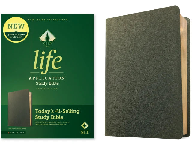 NLT LIFE APPLICATION STUDY BIBLE THIRD EDITION OLIVE GREEN (RED LETTER EDITION)