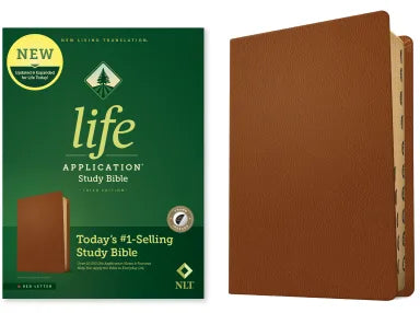 B NLT LIFE APPLICATION STUDY BIBLE THIRD EDITION BROWN INDEXED (RED LETTER EDITION)