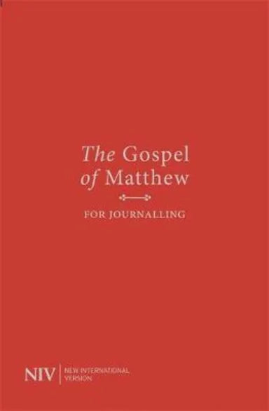 B NIV GOSPEL OF MATTHEW FOR JOURNALLING ANGLICISED TEXT