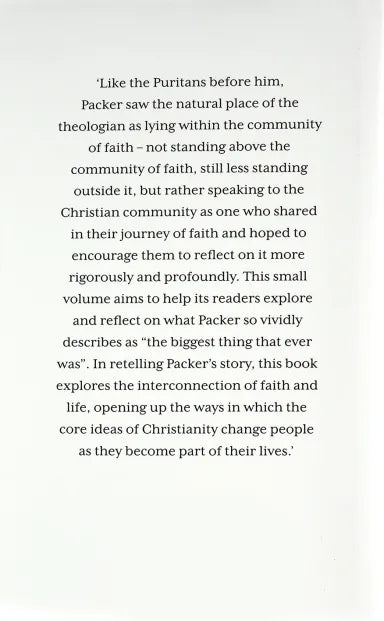 J I PACKER: HIS LIFE AND THOUGHT