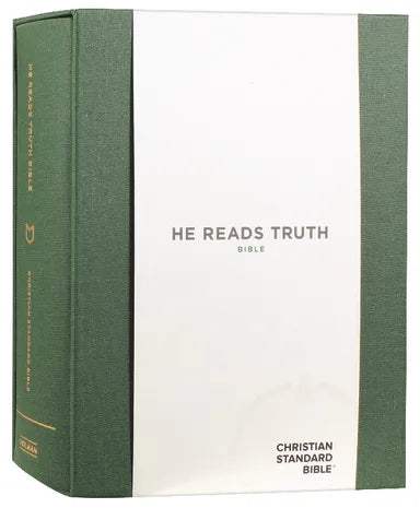 CSB HE READS TRUTH BIBLE GREEN
