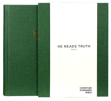 CSB HE READS TRUTH BIBLE GREEN