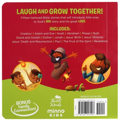 LAUGH AND GROW BIBLE FOR LITTLE ONES: THE GOSPEL IN 15-MINUTE BIBLE STORIES