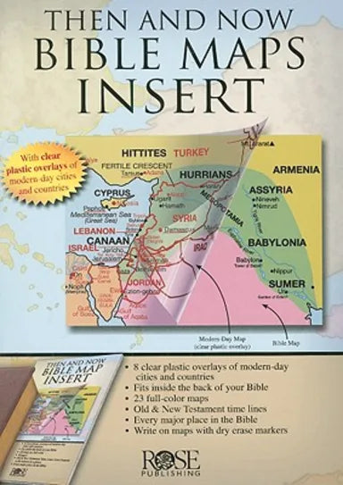THEN AND NOW BIBLE MAPS INSERT