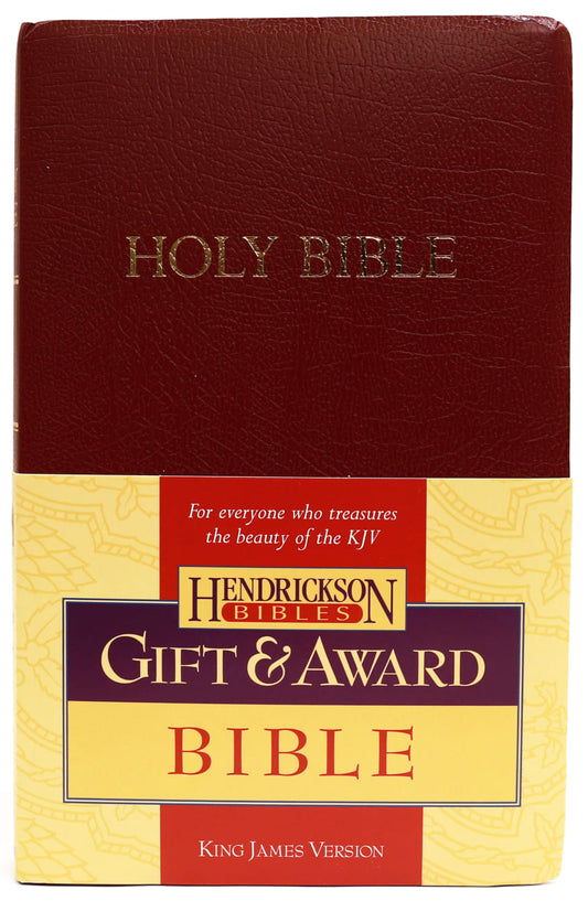 KJV GIFT AND AWARD BIBLE BURGUNDY (RED LETTER EDITION)