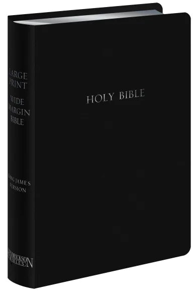 B KJV LARGE PRINT WIDE MARGIN BIBLE BLACK (RED LETTER EDITION)