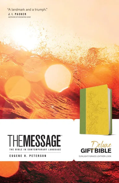 B MESSAGE DELUXE GIFT BIBLE SUNLIGHT GRASS (BLACK LETTER EDITION)