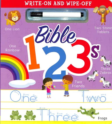 WRITE-ON AND WIPE-OFF: BIBLE 123'S (WITH MARKER)