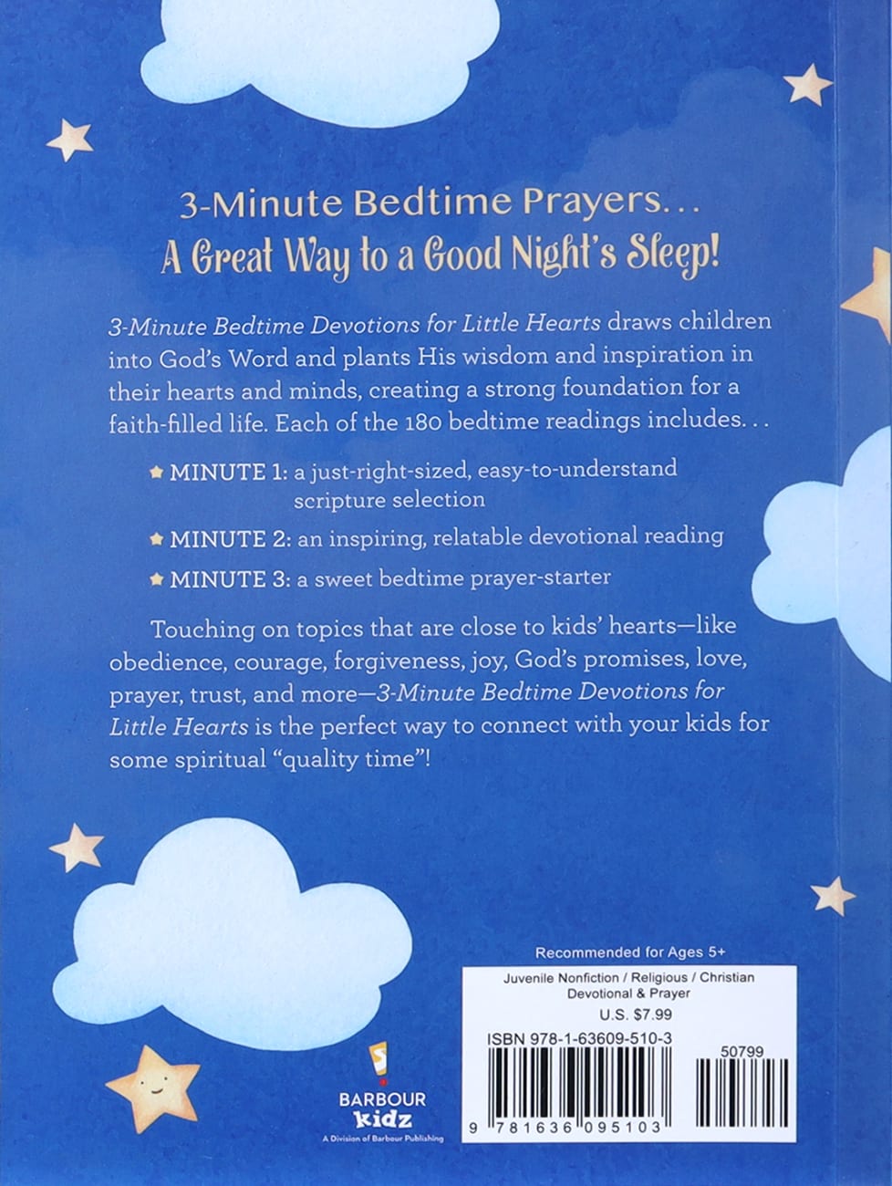 3MD: 3-MINUTE BEDTIME DEVOTIONS FOR LITTLE HEARTS